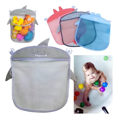 como organizar brinquedos de banho do bebê