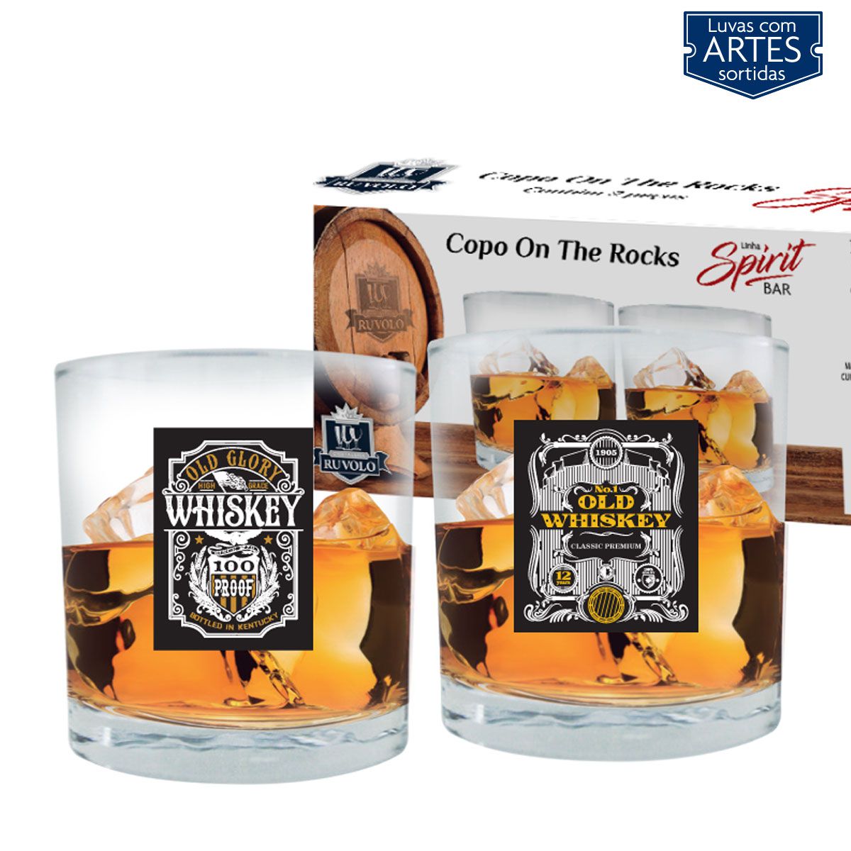 organização de copos de cerveja e whisky