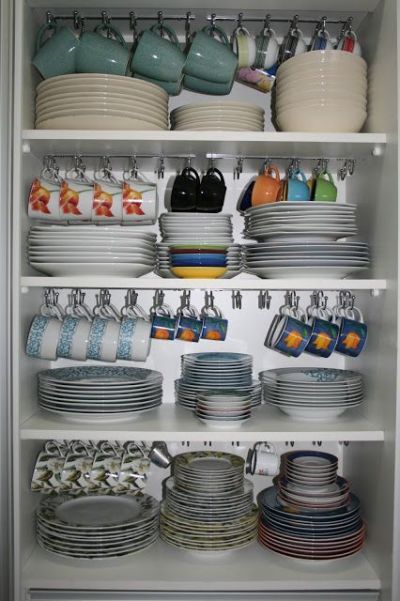 como organizar formas de silicone em gavetas