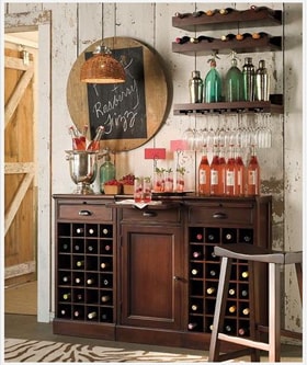 como organizar bar em casa pequeno