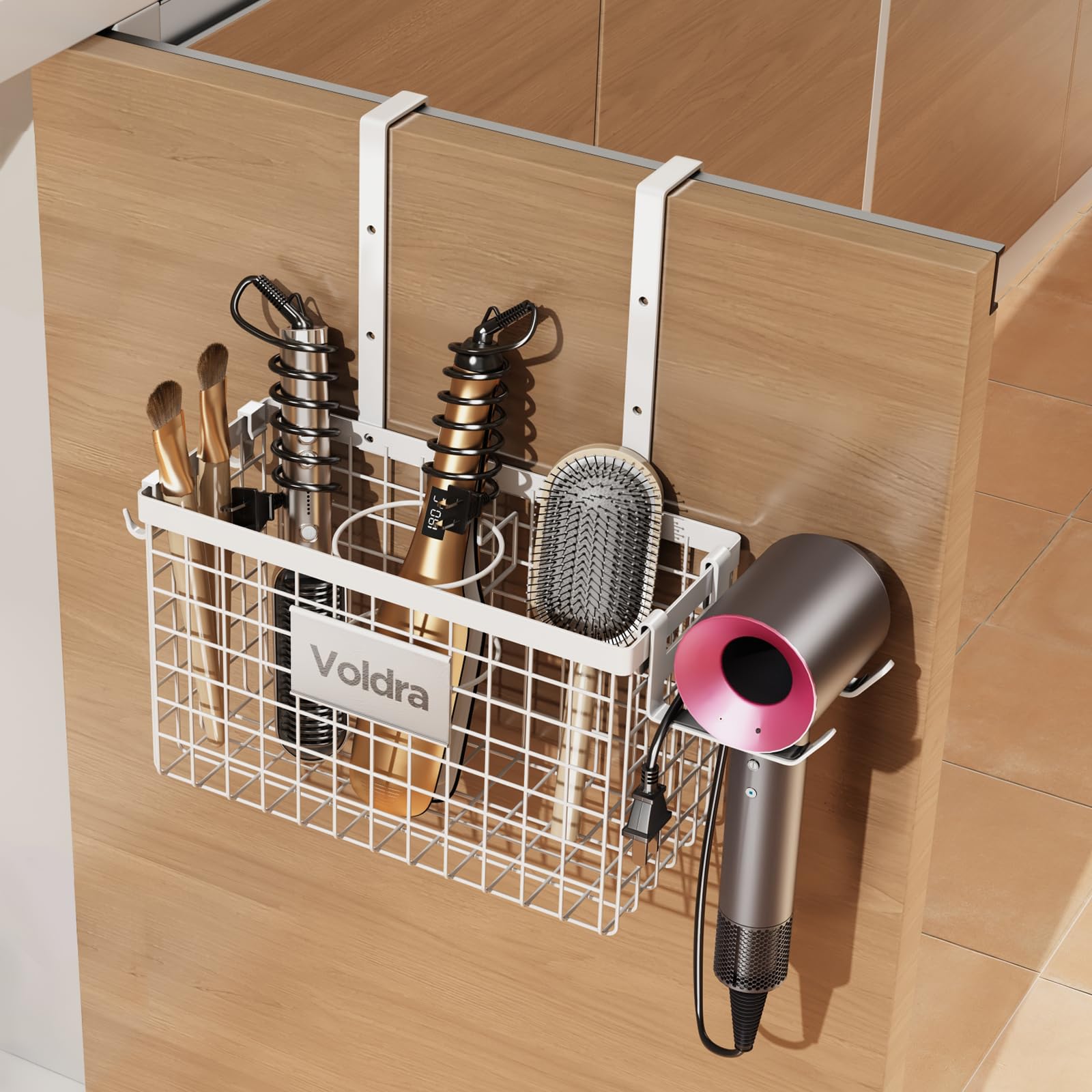 organização de itens de cabelo (secador e chapinha)