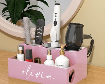 organização de itens de cabelo (secador e chapinha)