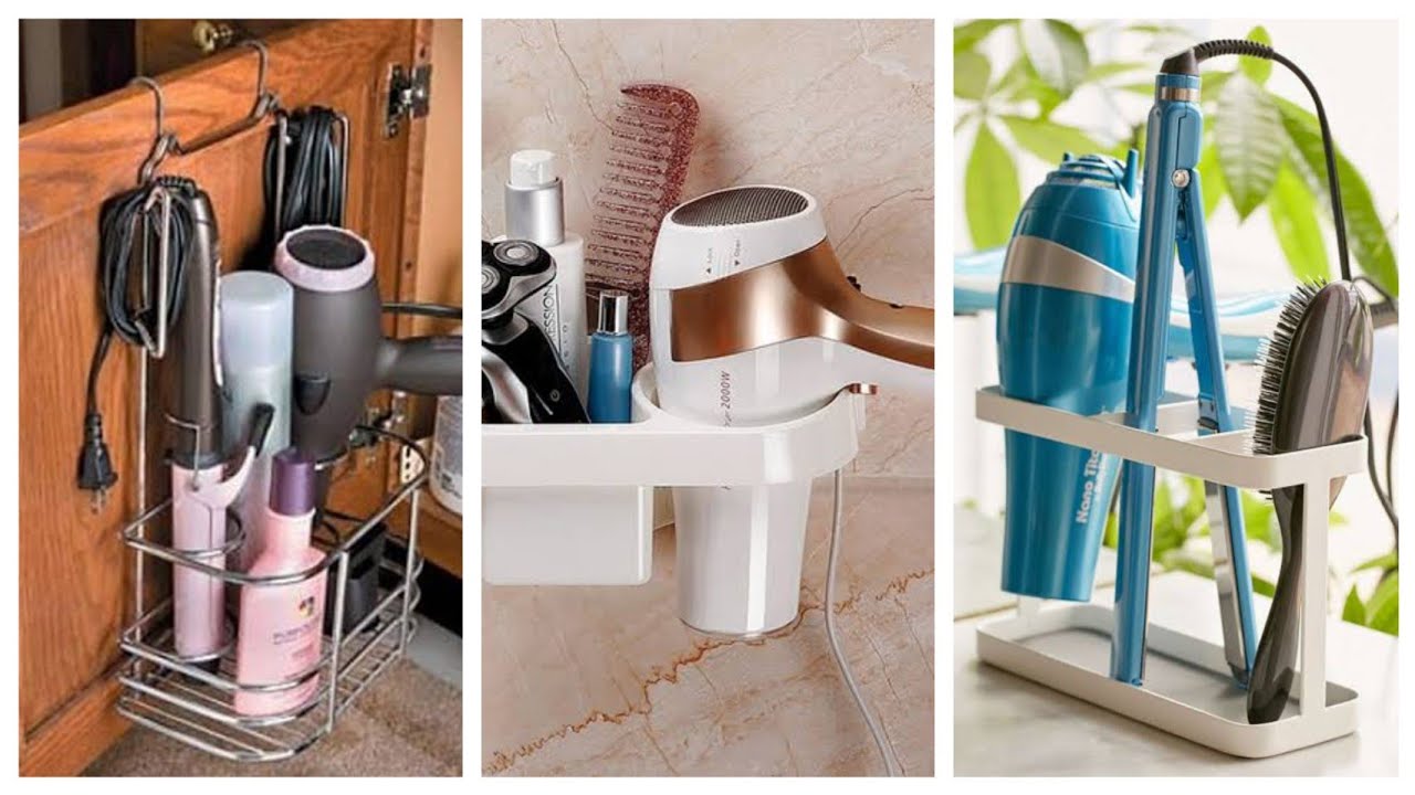 organização de itens de cabelo (secador e chapinha)
