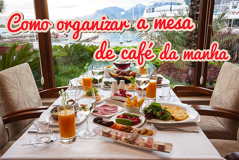 organização de cozinha para café da manhã