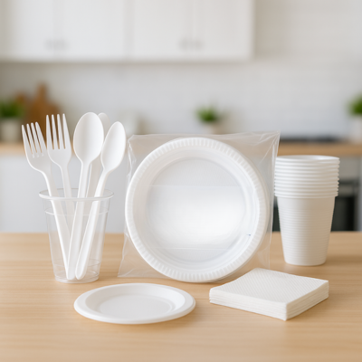 ideias criativas para organizar pratinhos e copos de festa