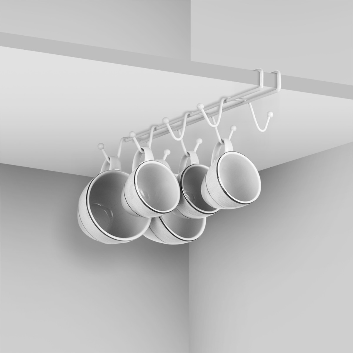 ideias de organização para cantinho do café com ganchos