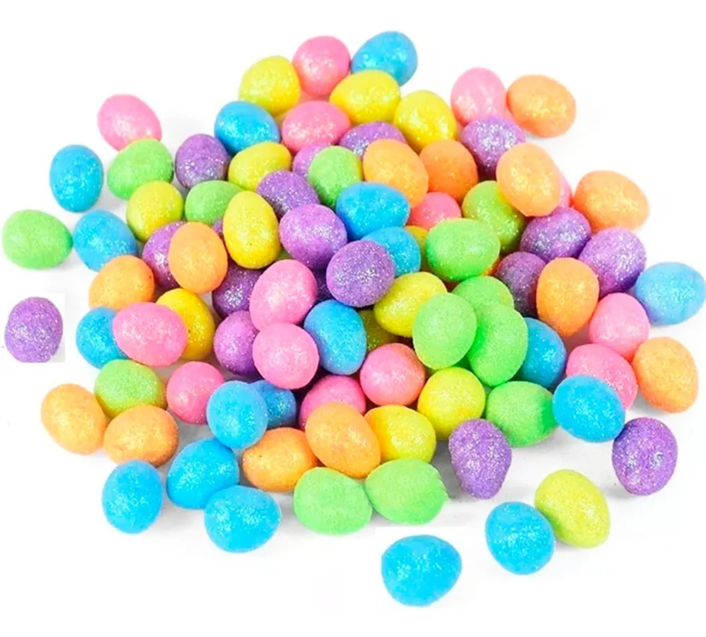 ovos de páscoa de isopor decorados