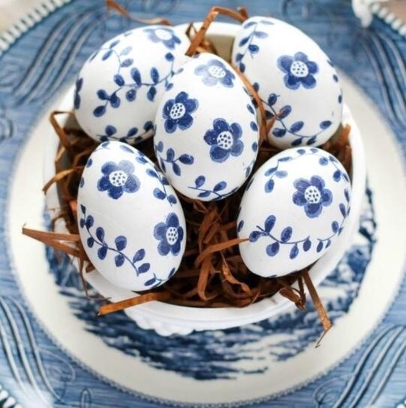 ovos de páscoa de isopor decorados