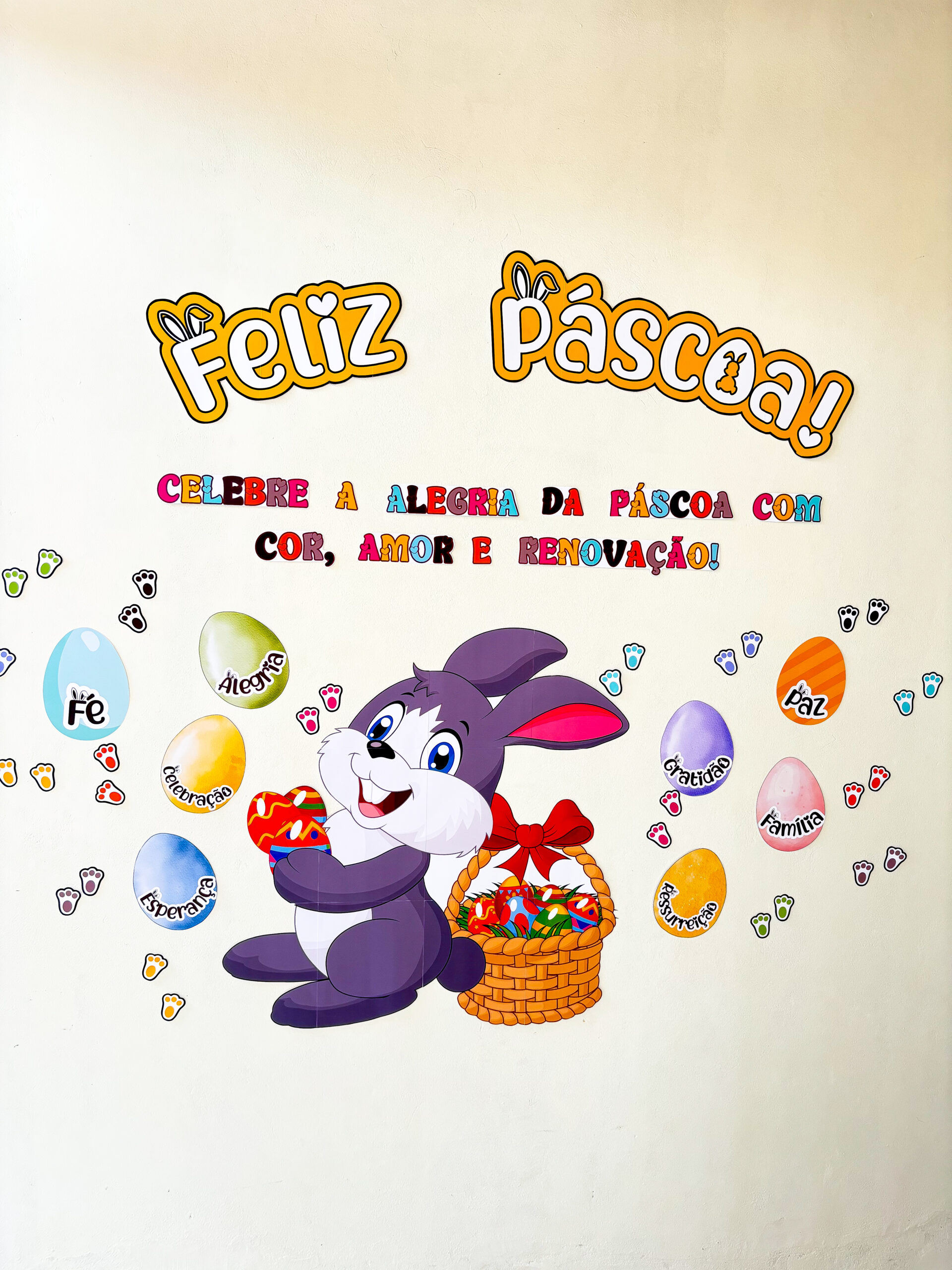 Materiais Econômicos para Criar seu Painel de Páscoa Escolar