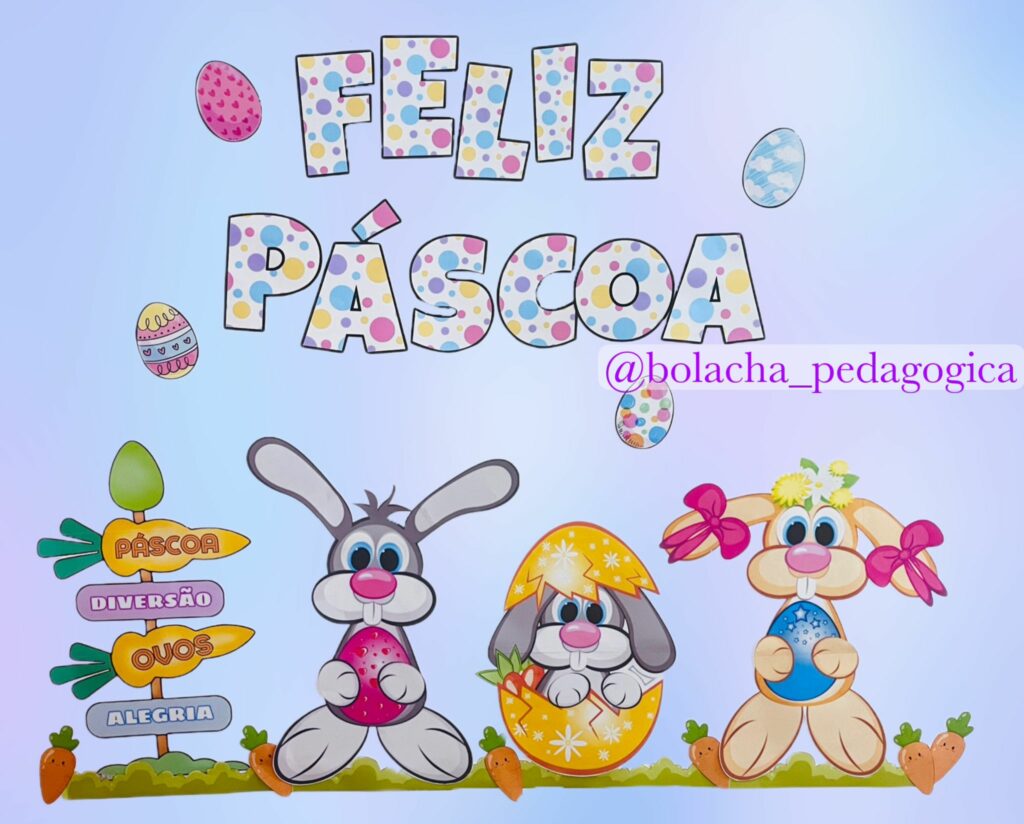 Frases Inspiradoras para o Mural de Páscoa da Escola