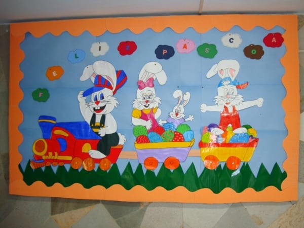 Como Fazer um Painel de Páscoa Interativo com Fotos