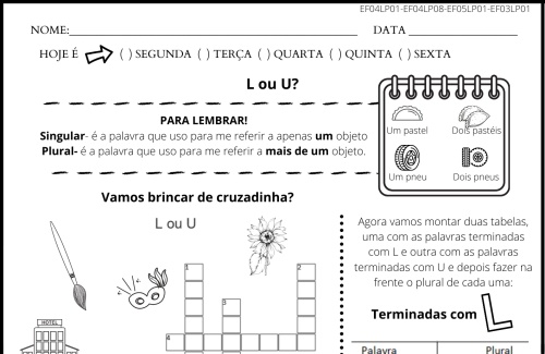 palavras com al el il ol ul