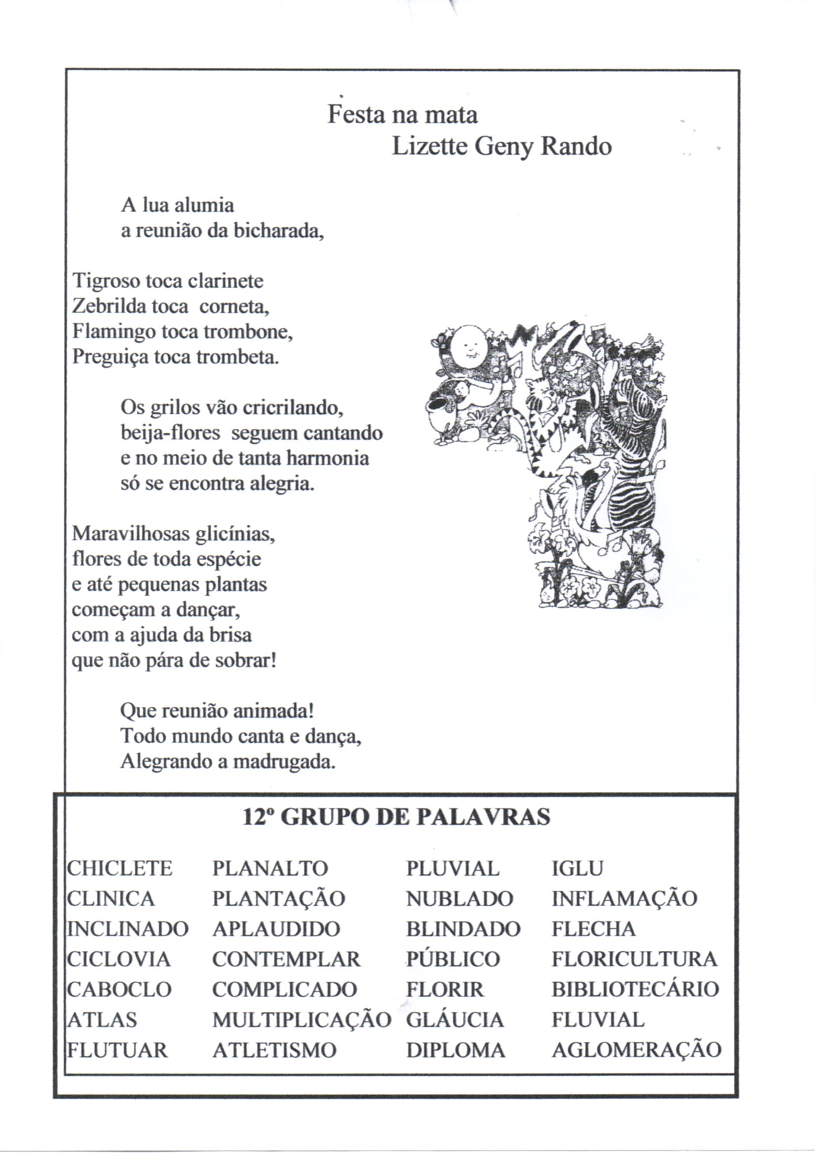 separação silábica palavras com l