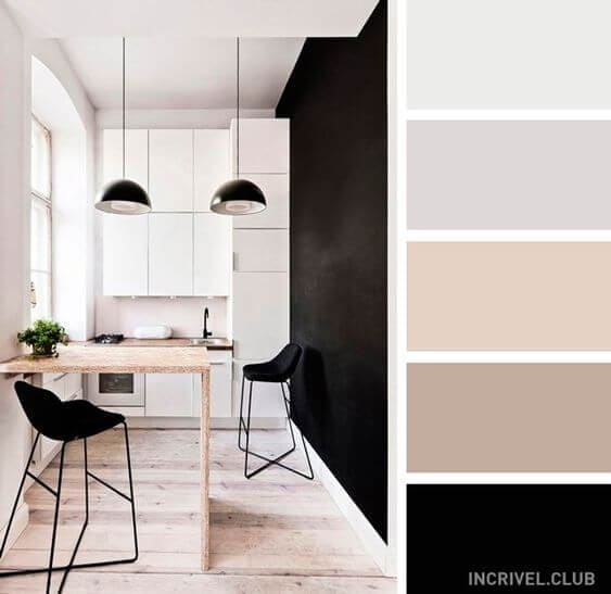 cores que combinam com preto e azul