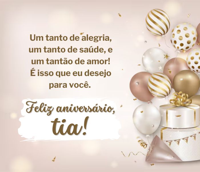 feliz aniversário tia amada