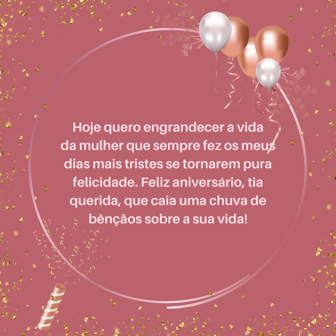 feliz aniversário tia amada
