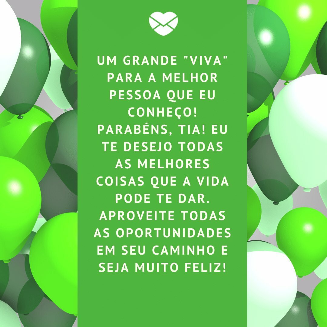 desejo de aniversário para tia