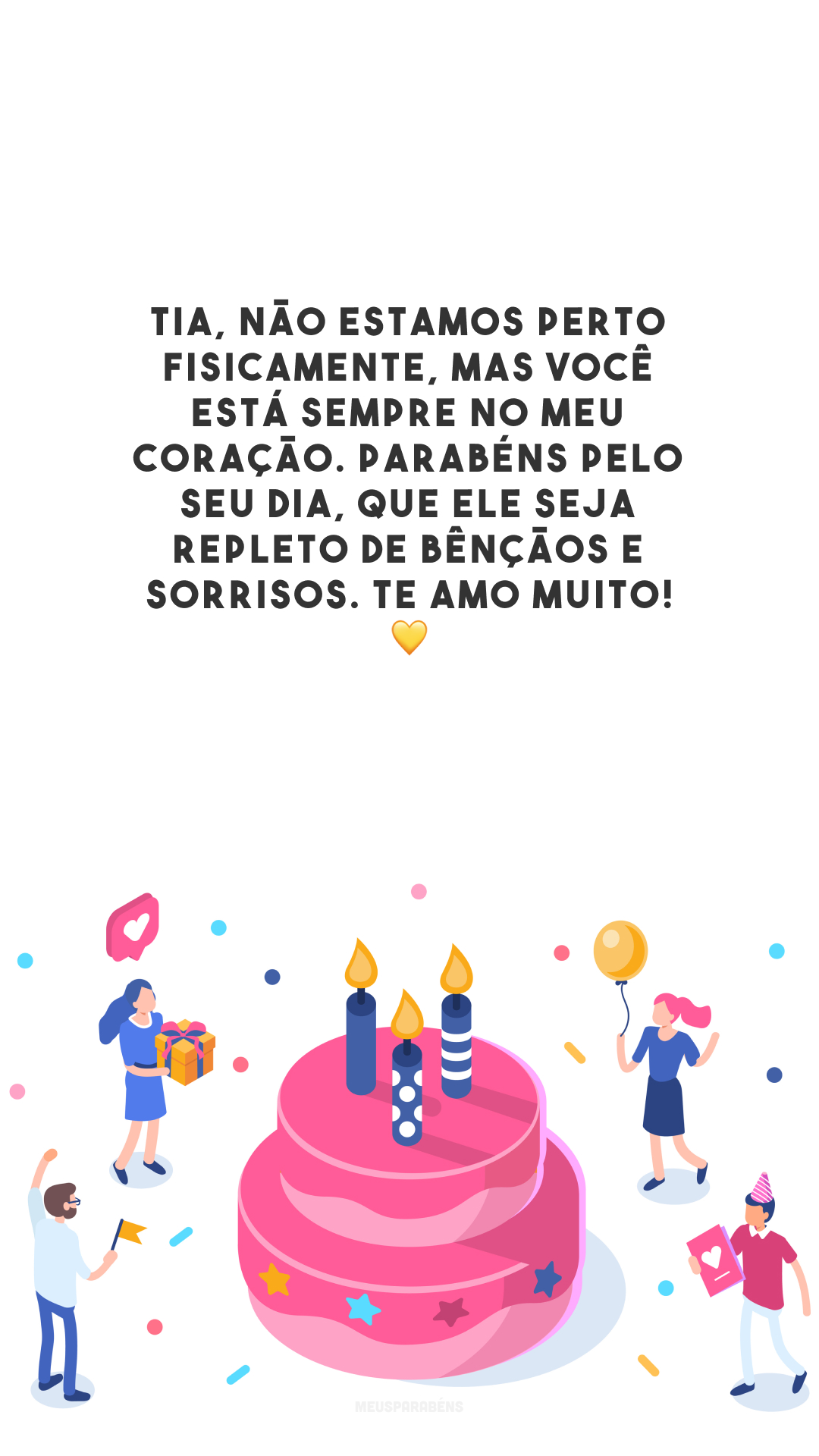 tia linda parabéns