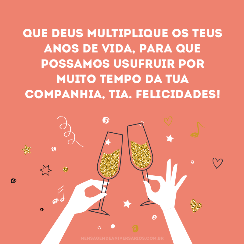 mensagens para tia emocionantes