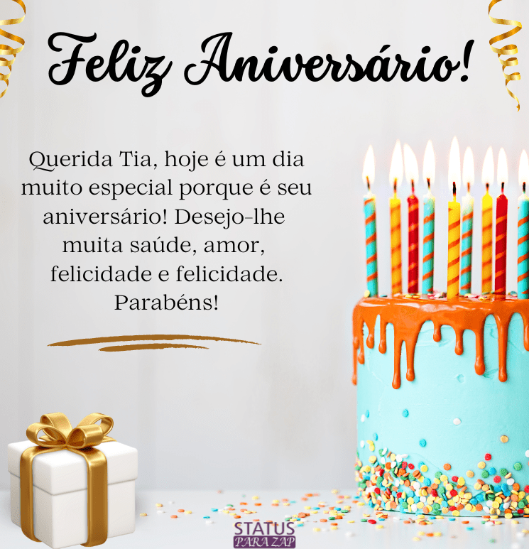 feliz aniversário tia amada