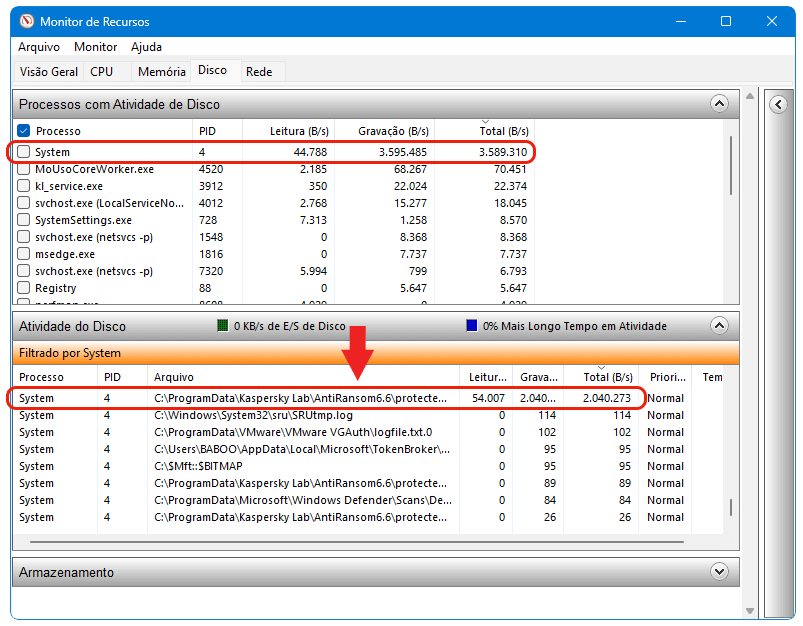 pc com uso de disco 100% como resolver