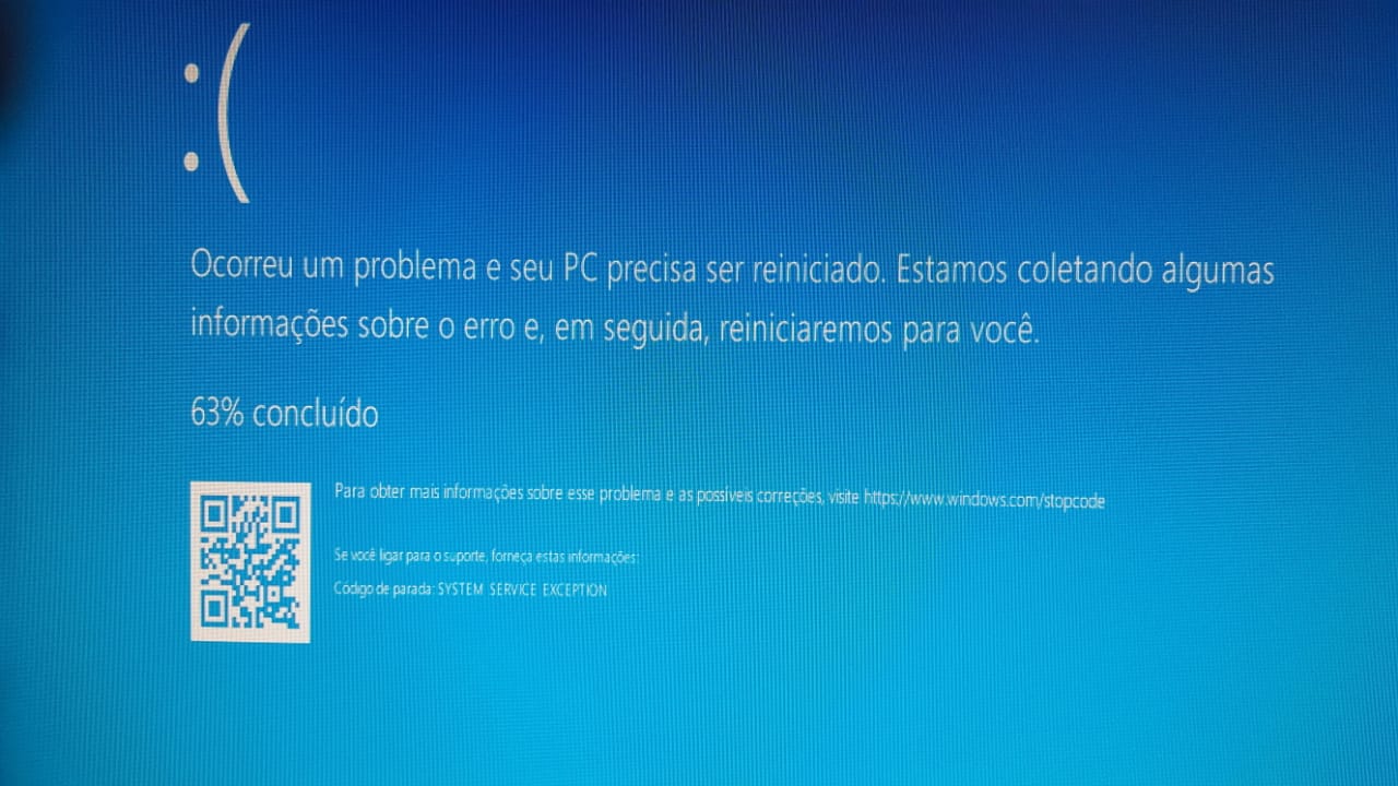 erro system service exception windows 10
