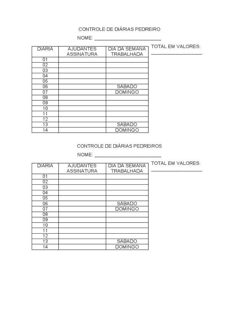 quanto custa um pedreiro diarista em são paulo
