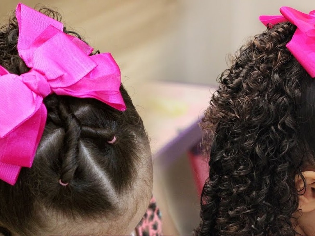 Penteado Com Elástico Para Cabelo Cacheado Infantil