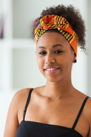 penteados com lenço para cabelo curto e longo