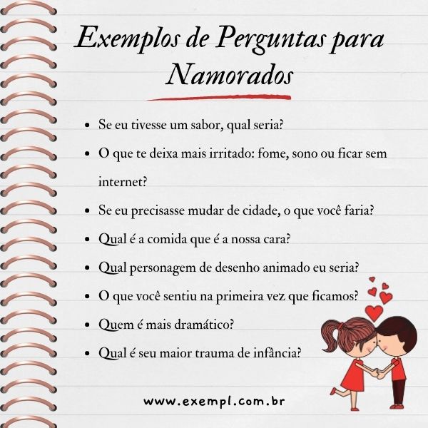 50 Perguntas Criativas para Testar o Conhecimento do Seu Namorado