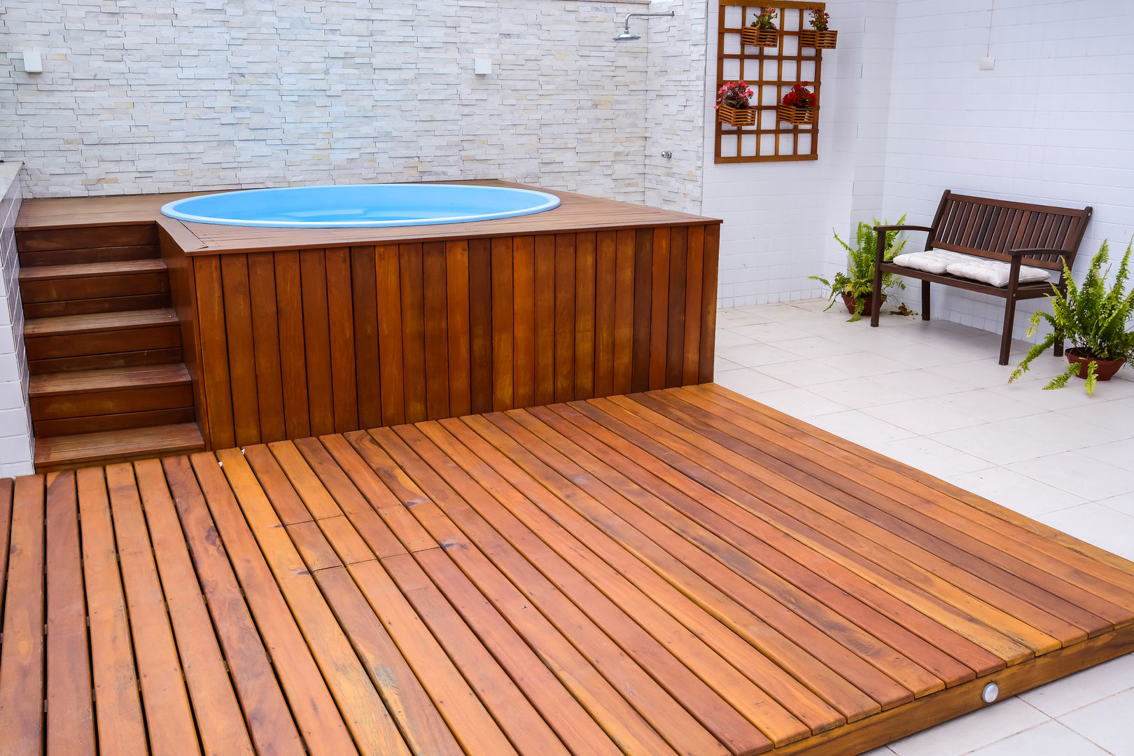 deck para piscina
