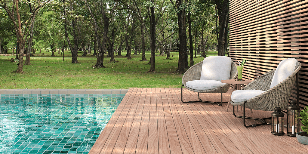 piscinas com deck de fibra