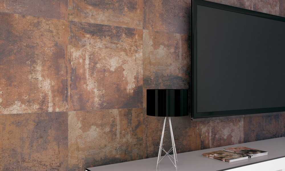 porcelanato cor ferrugem