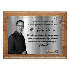 placa de agradecimento corporativa
