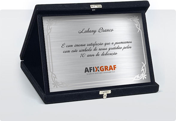 placa comemorativa