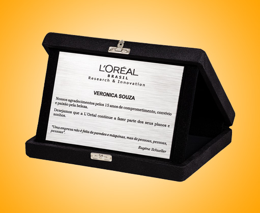 placa para professor