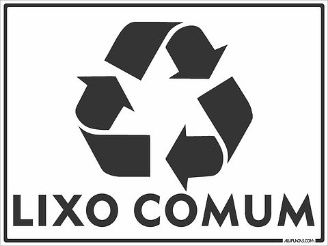 adesivo lixo comum
