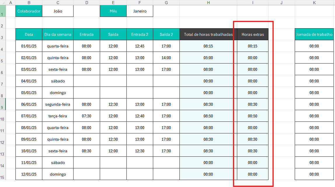 planilha de controle de horas de sono e produtividade