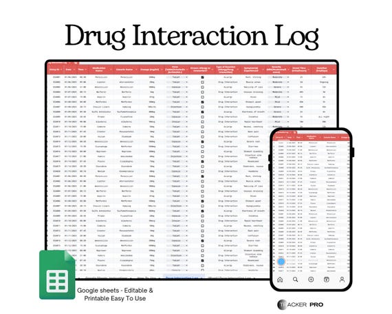 planilha de controle de sintomas de alergia