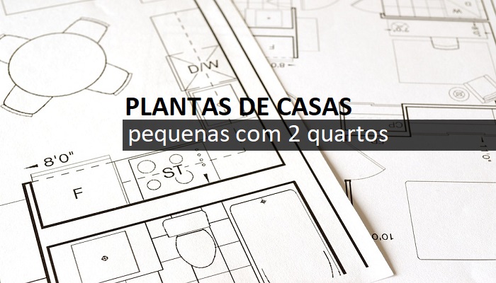 plantas de casas 2 quartos sala cozinha banheiro e área de serviço