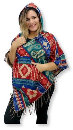 poncho feminino andino