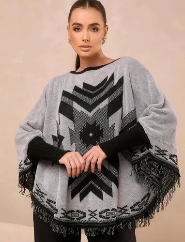 poncho peruano com capuz