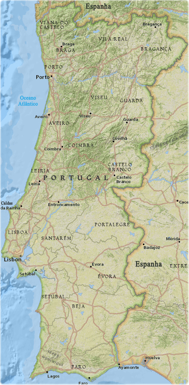 portugal mapa