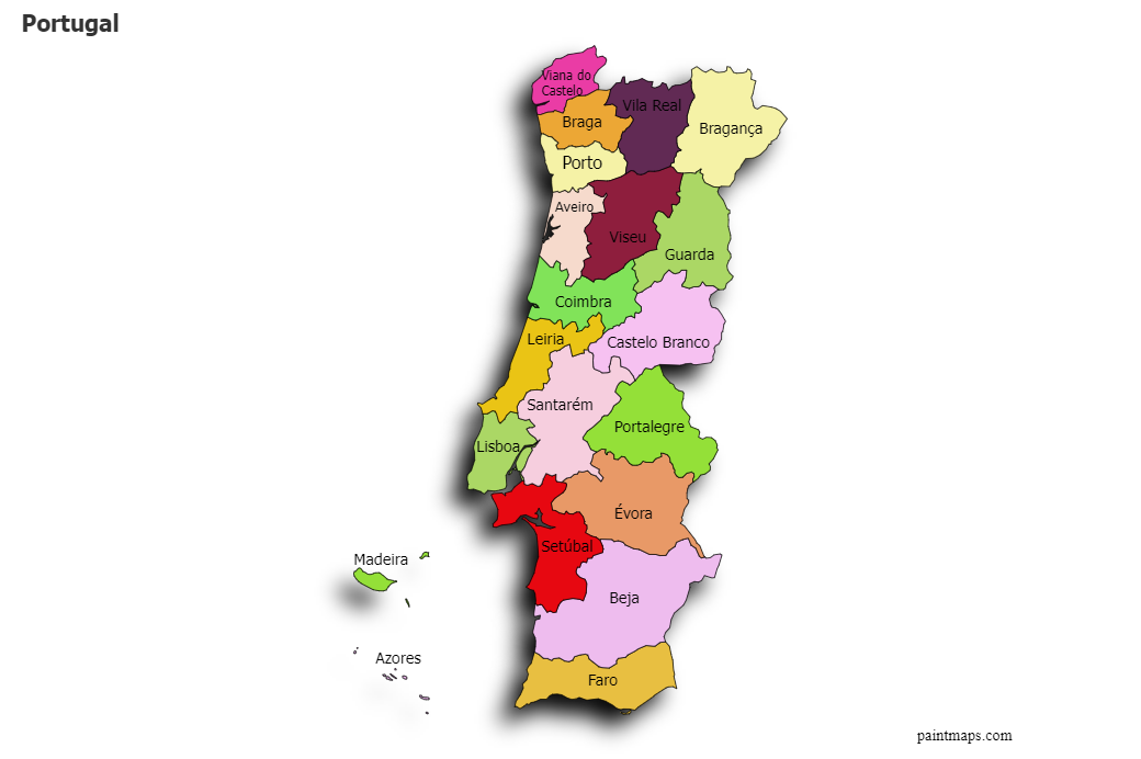 portugal mapa