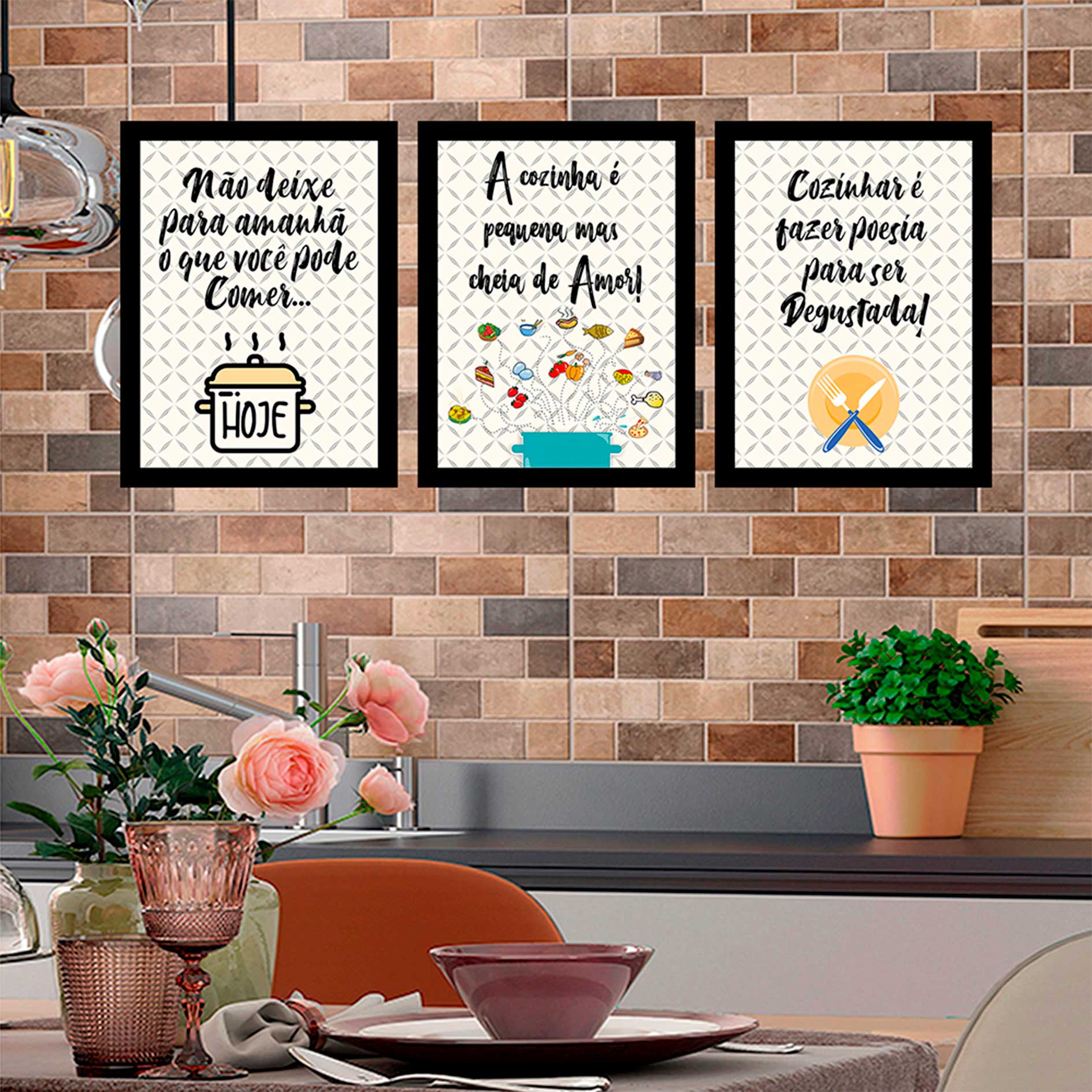 quadro decorativo cozinha frases