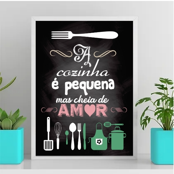 quadro decorativo temperos cozinha