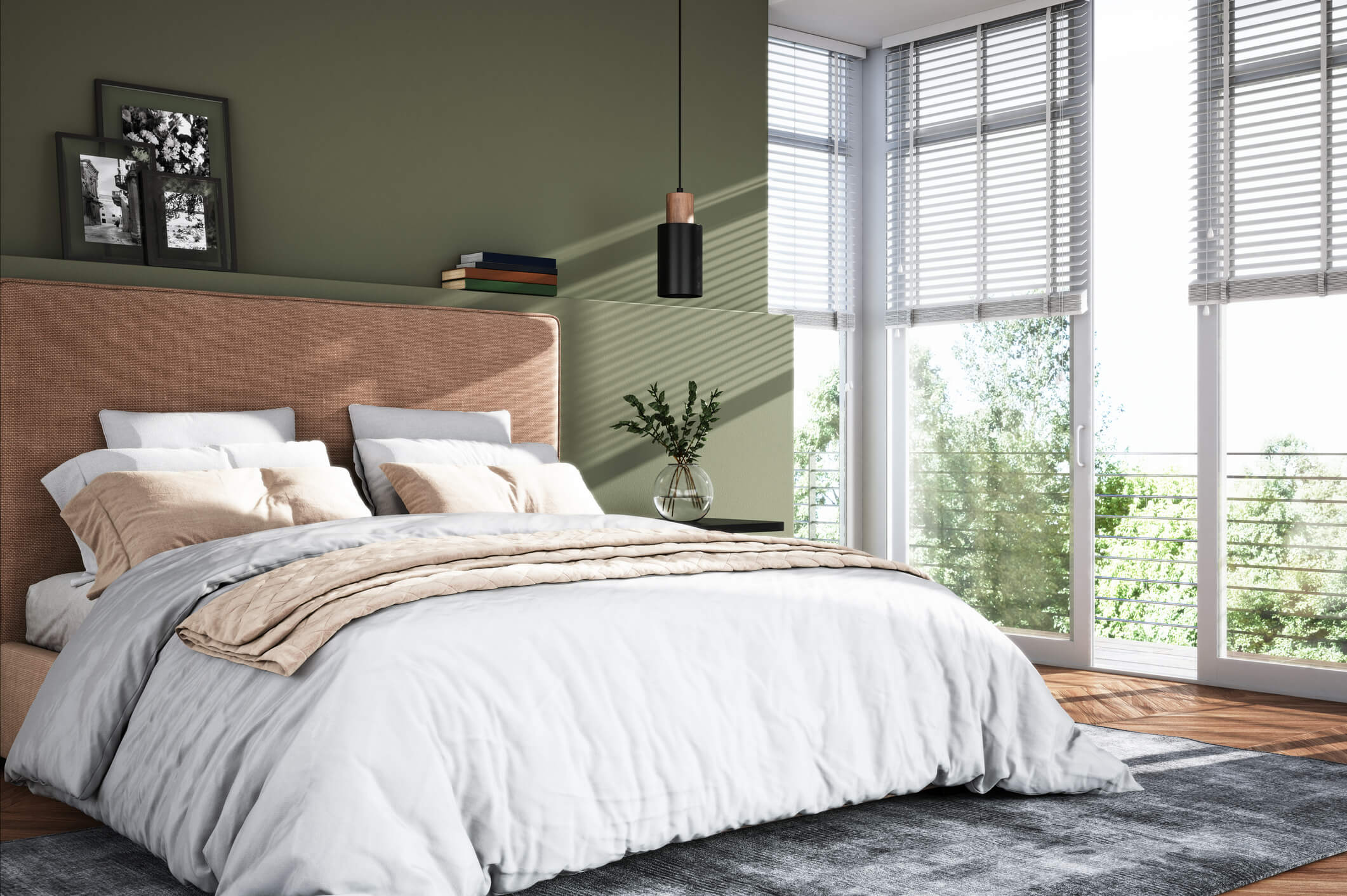 Do Off-white ao Burgundy: Paletas Modernas e Elegantes para Quartos de Casal