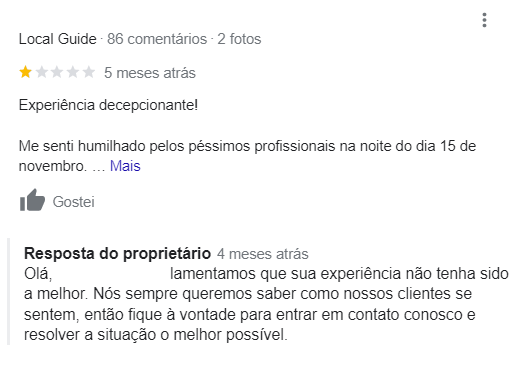 o que fazer com feedback negativo