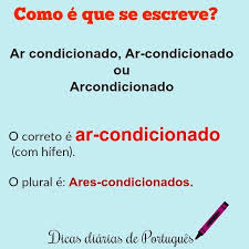 como se diz ar condicionado no plural