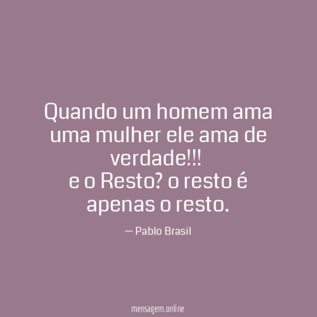 Quando O Homem Ama De Verdade Sinais